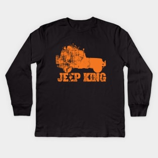 Jeep King Kids Long Sleeve T-Shirt